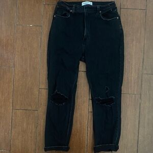 Abercrombie & Fitch Charcoal Ankle Jeans